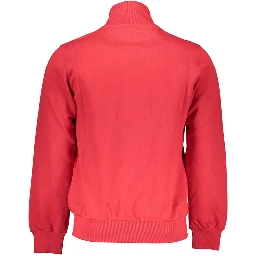 Red Cotton Men Sweater
