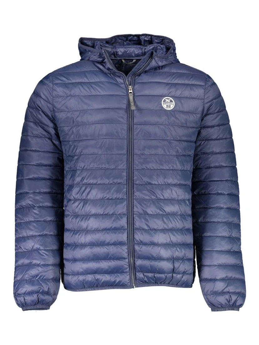 Blue Polyamide Men Jacket