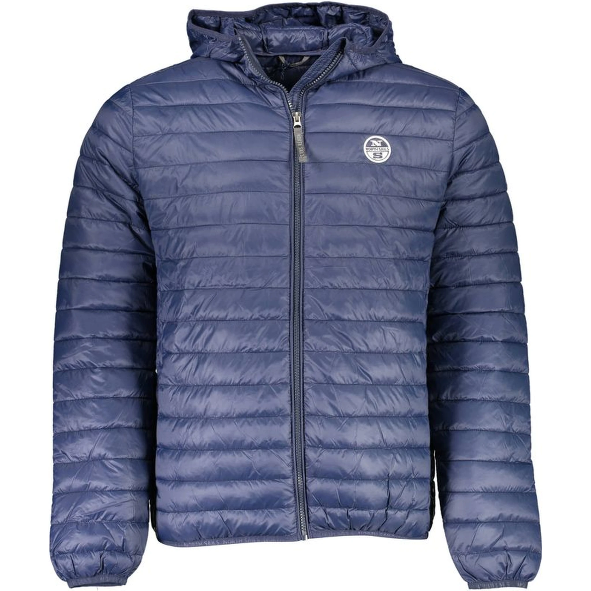 Blue Polyamide Men Jacket