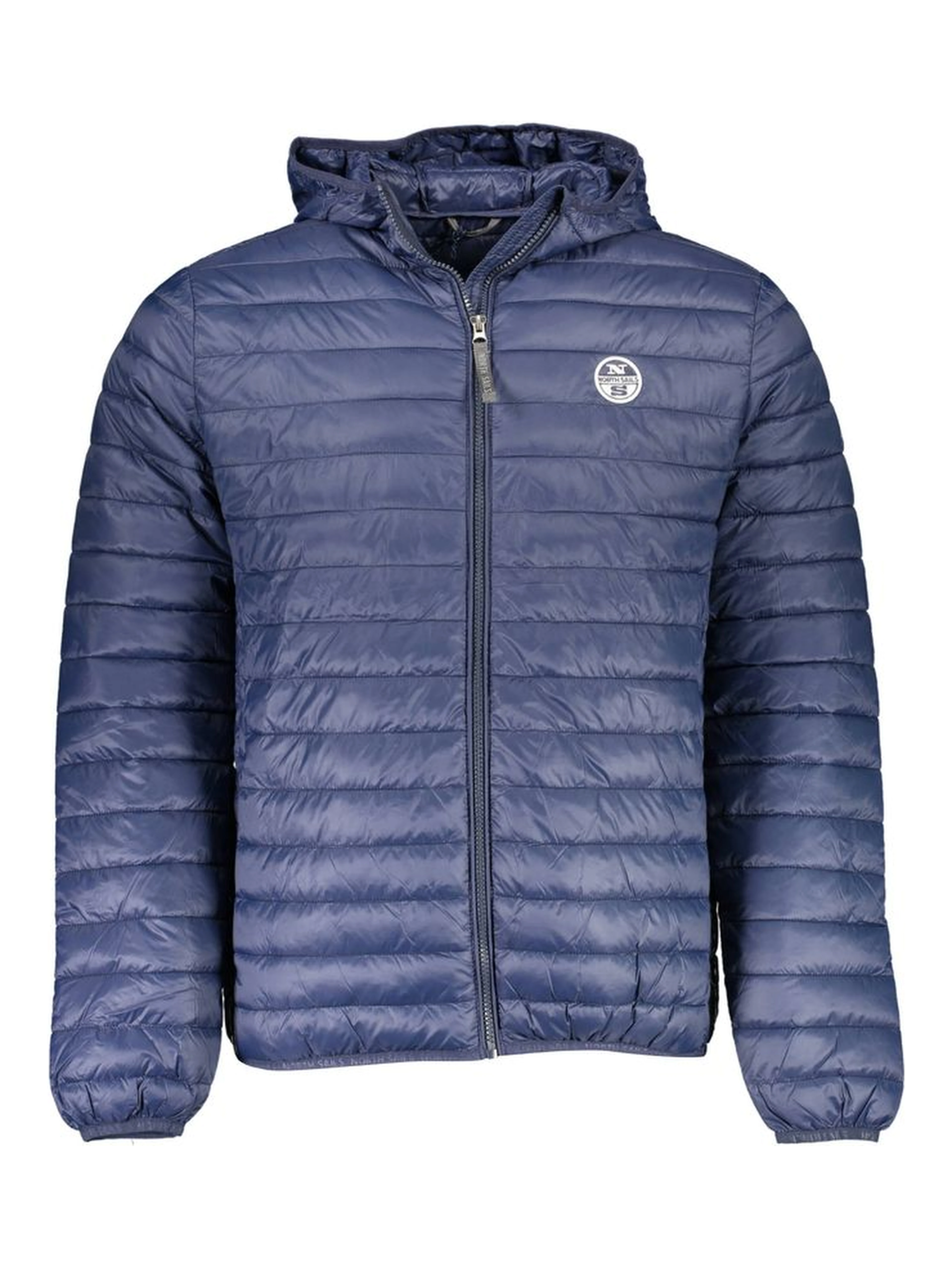 Blue Polyamide Men Jacket