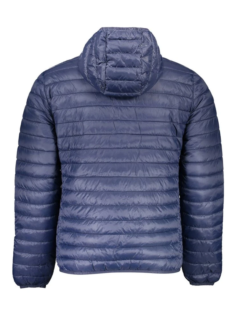 Blue Polyamide Men Jacket