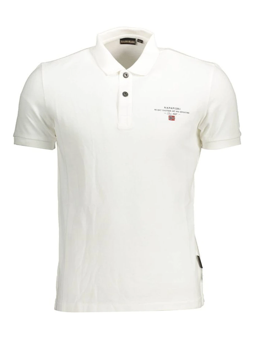 White Cotton Polo Shirt