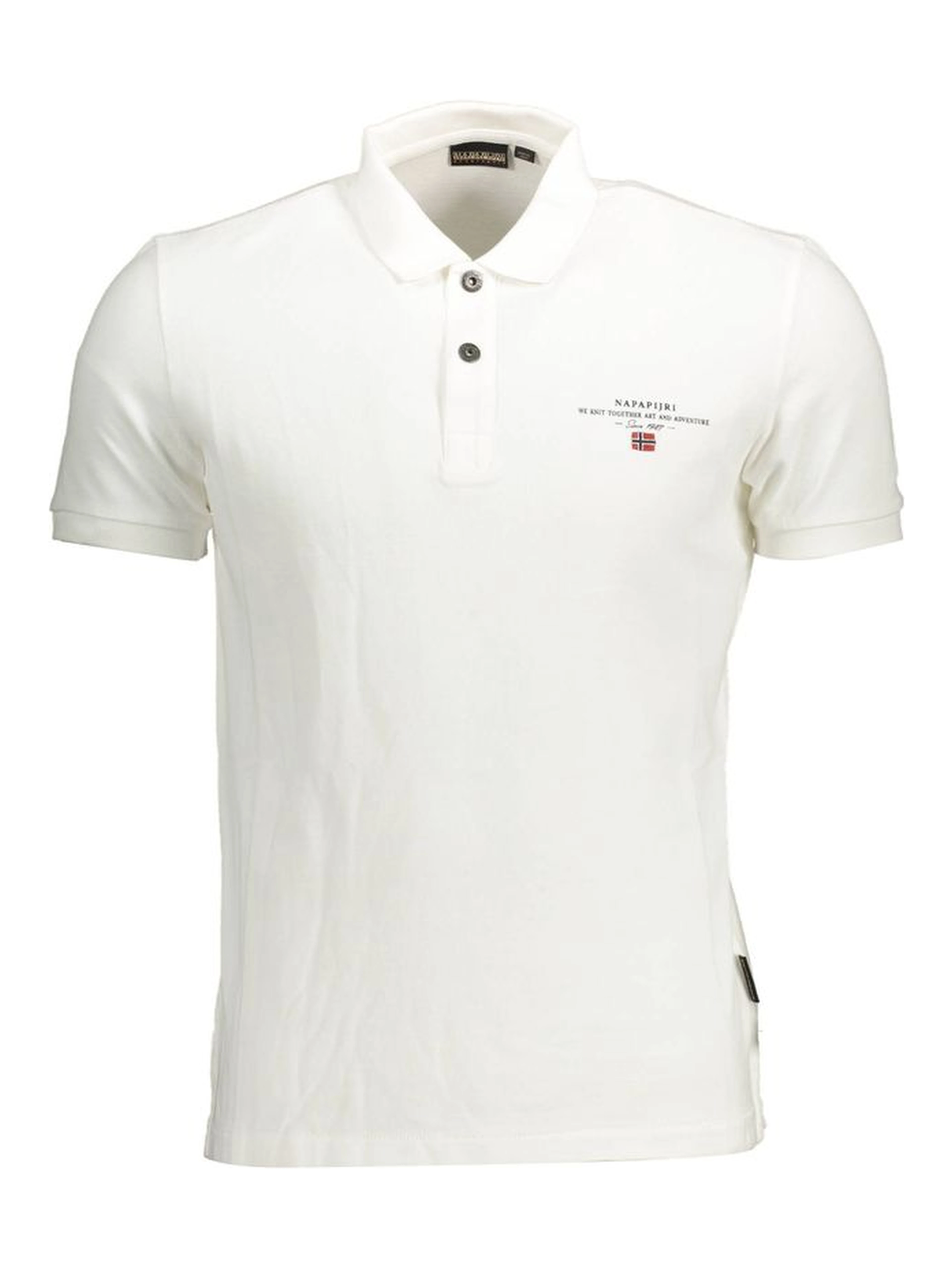 White Cotton Polo Shirt