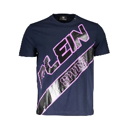 تيشيرت قطني أزرق