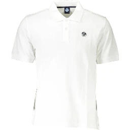White Cotton Polo Shirt
