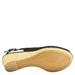 Black Leather Women Sandal