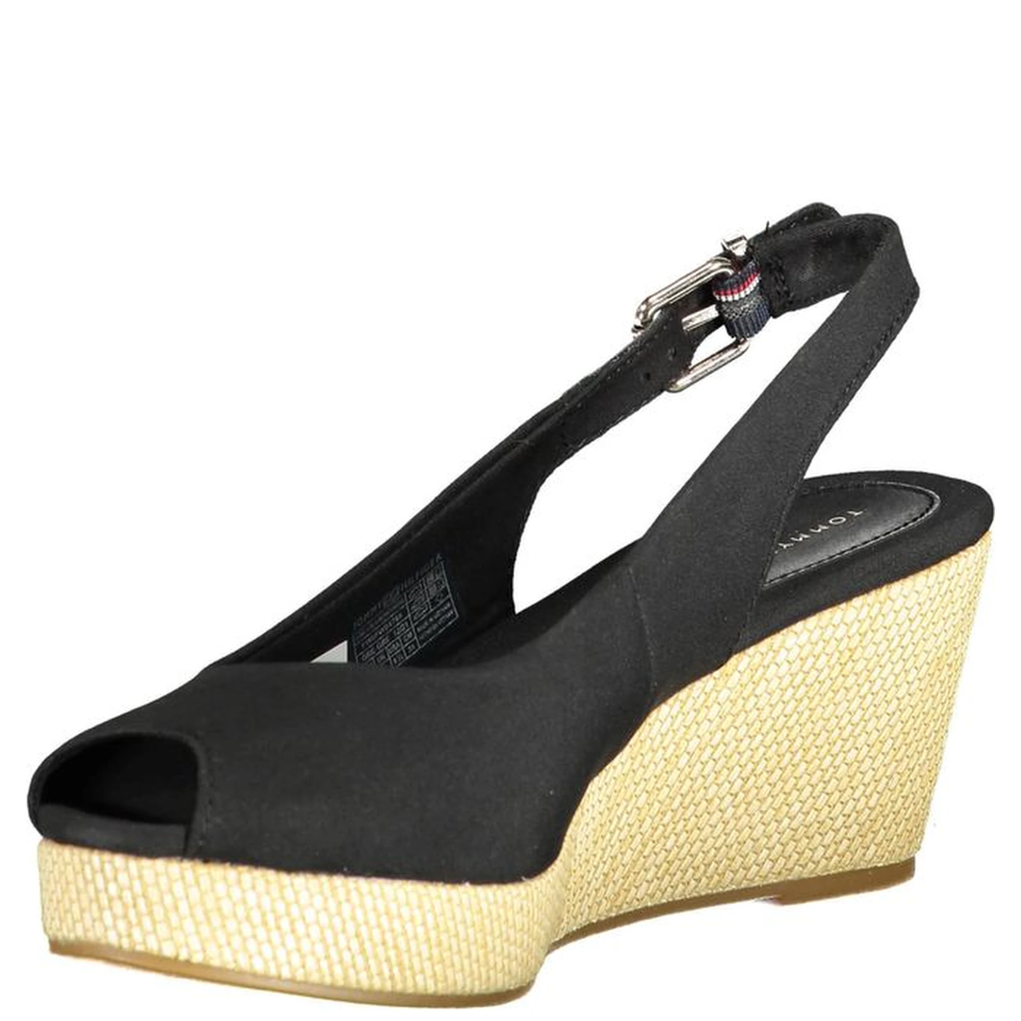 Black Leather Women Sandal