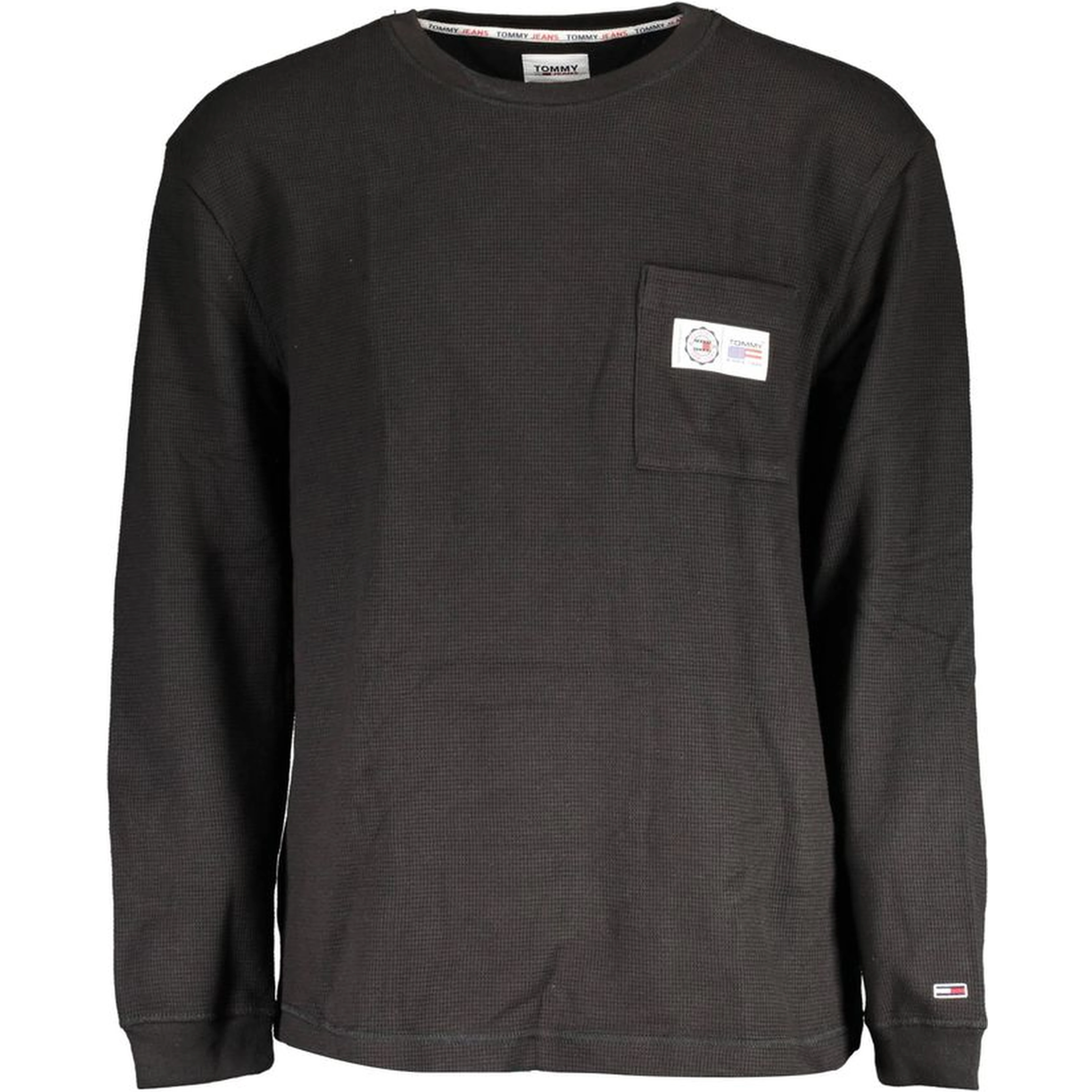 Black Cotton Men Sweater