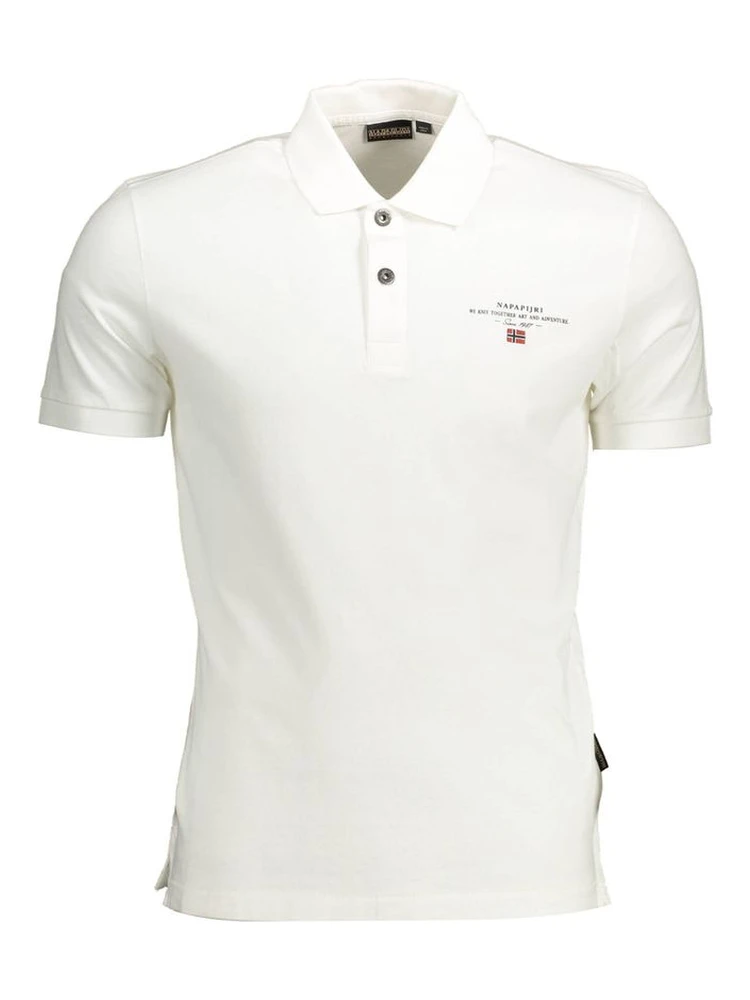 White Cotton Polo Shirt