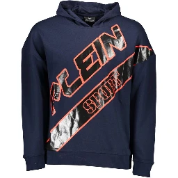 Blue Cotton Men Sweater