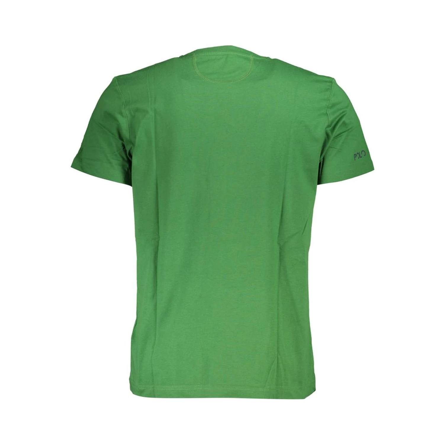 Green Cotton Men T-Shirt