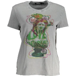 Gray Cotton T-Shirt
