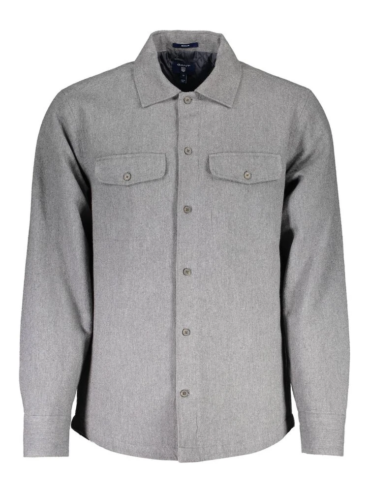 Brown Cotton Men Shirt