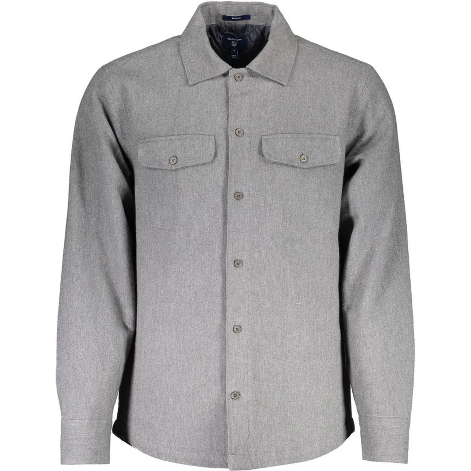 Brown Cotton Men Shirt