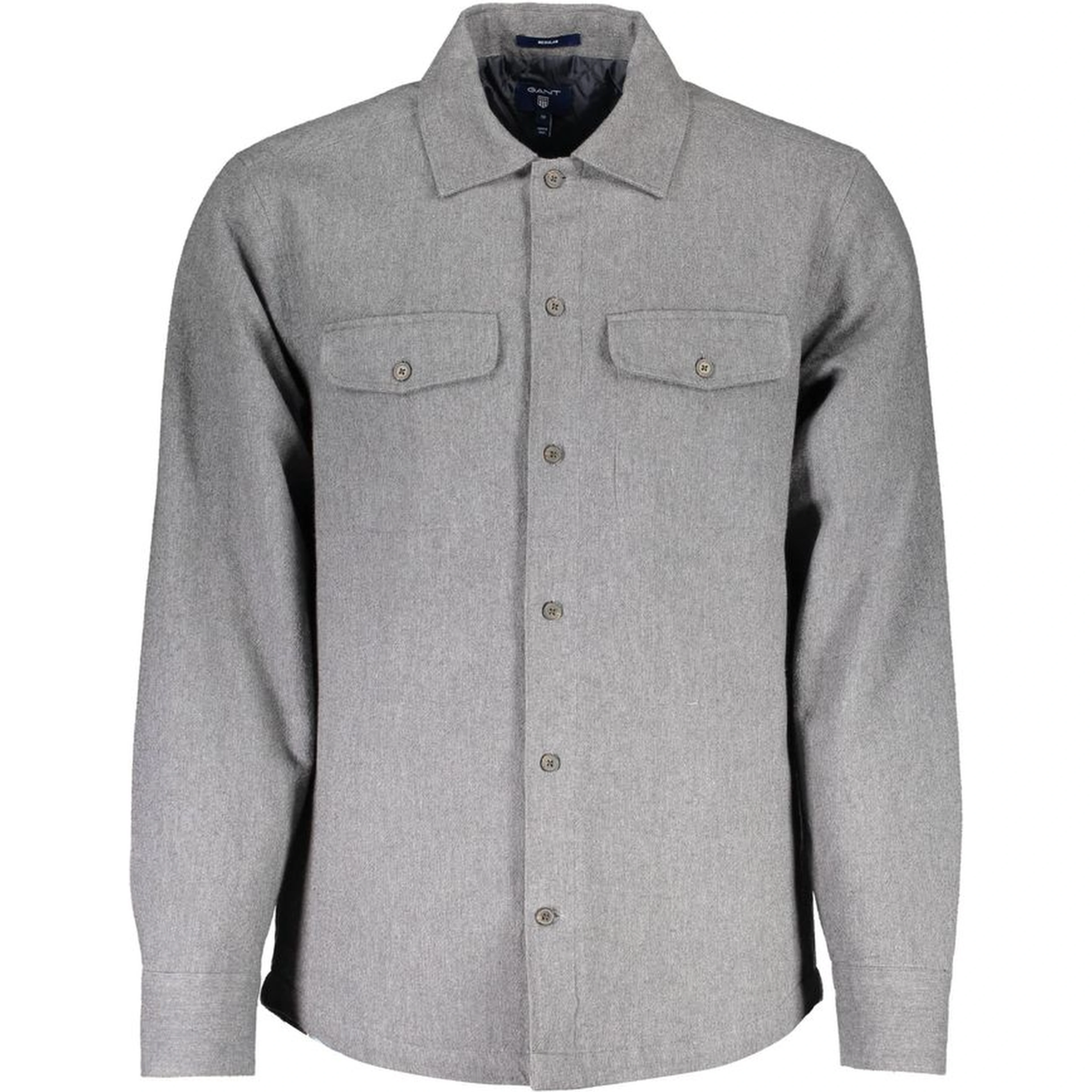 Brown Cotton Men Shirt