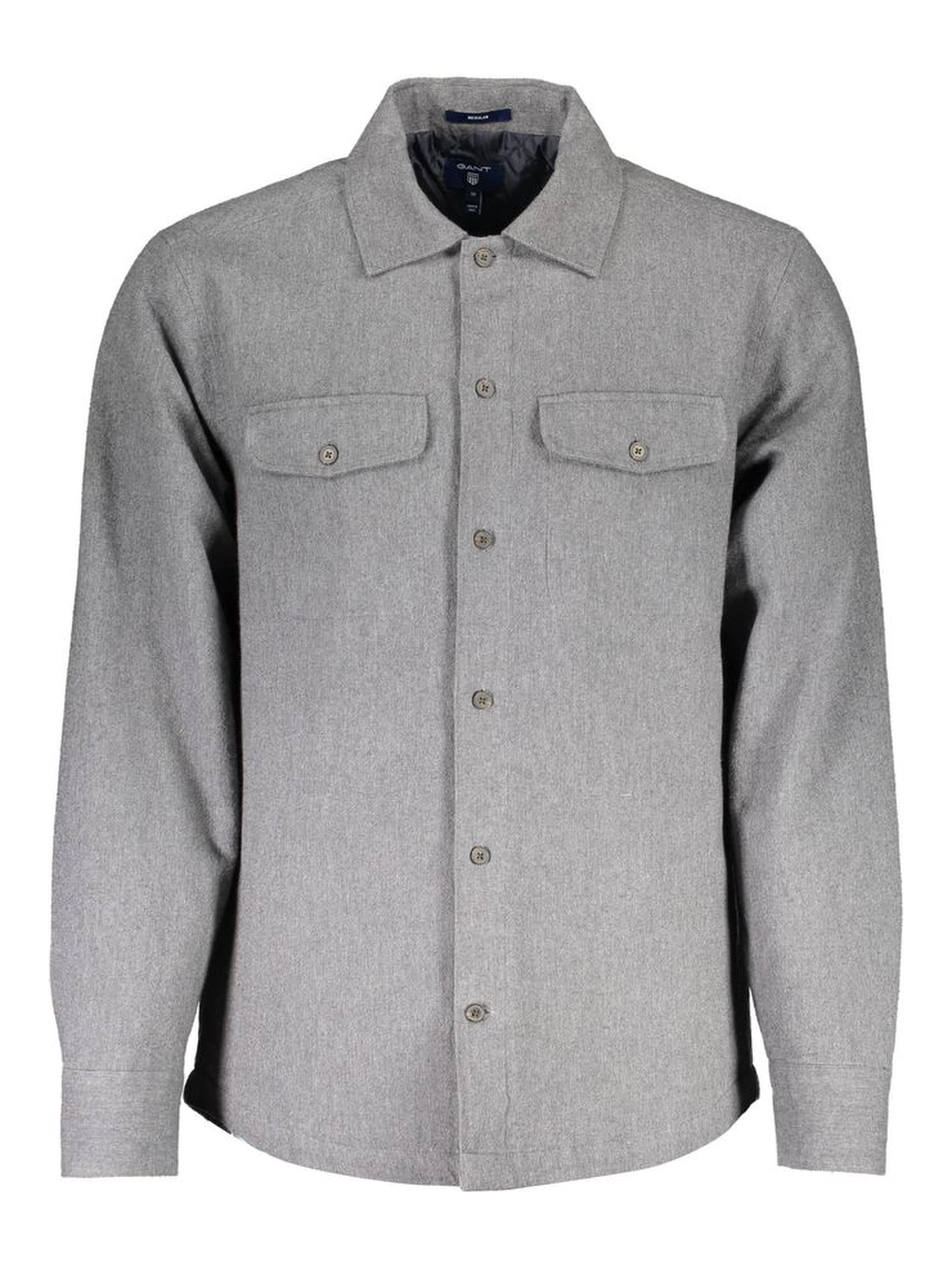 Brown Cotton Men Shirt