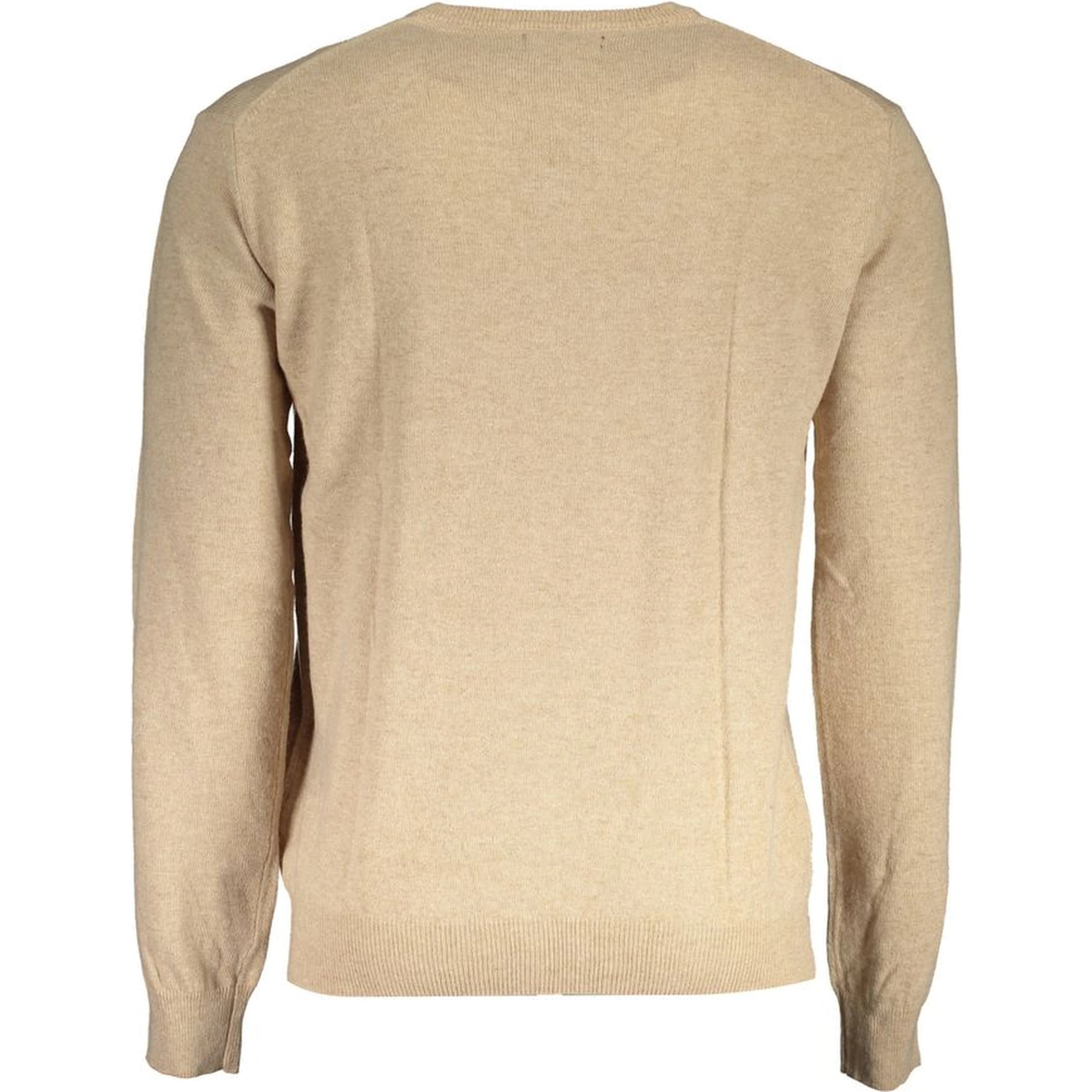 Beige Wool Men Sweater