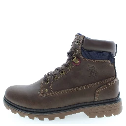Brown Polyester Men Boot