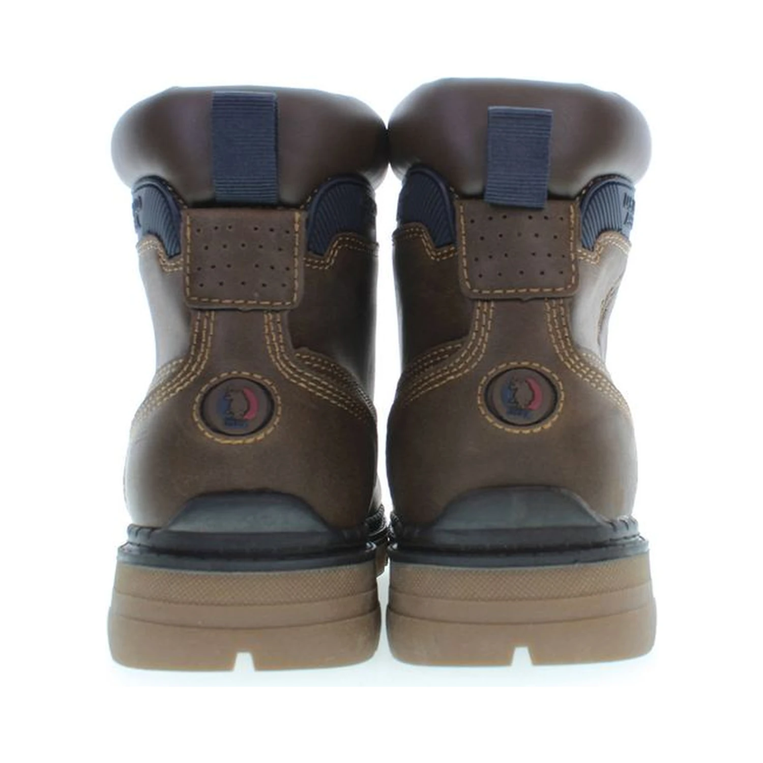 Brown Polyester Men Boot
