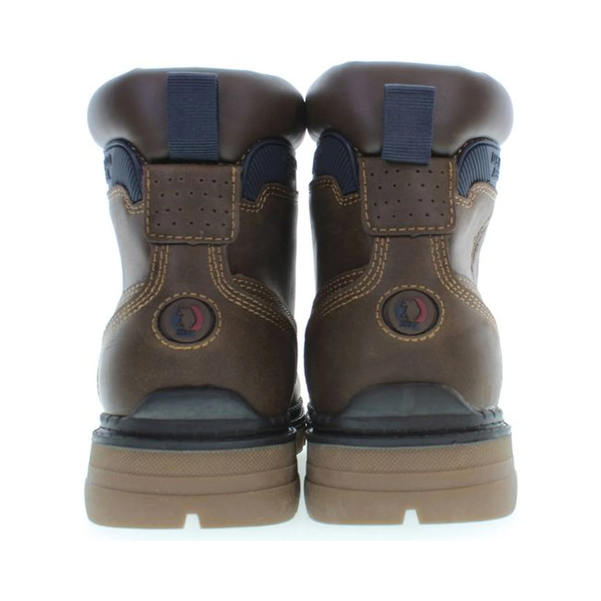 Brown Polyester Men Boot