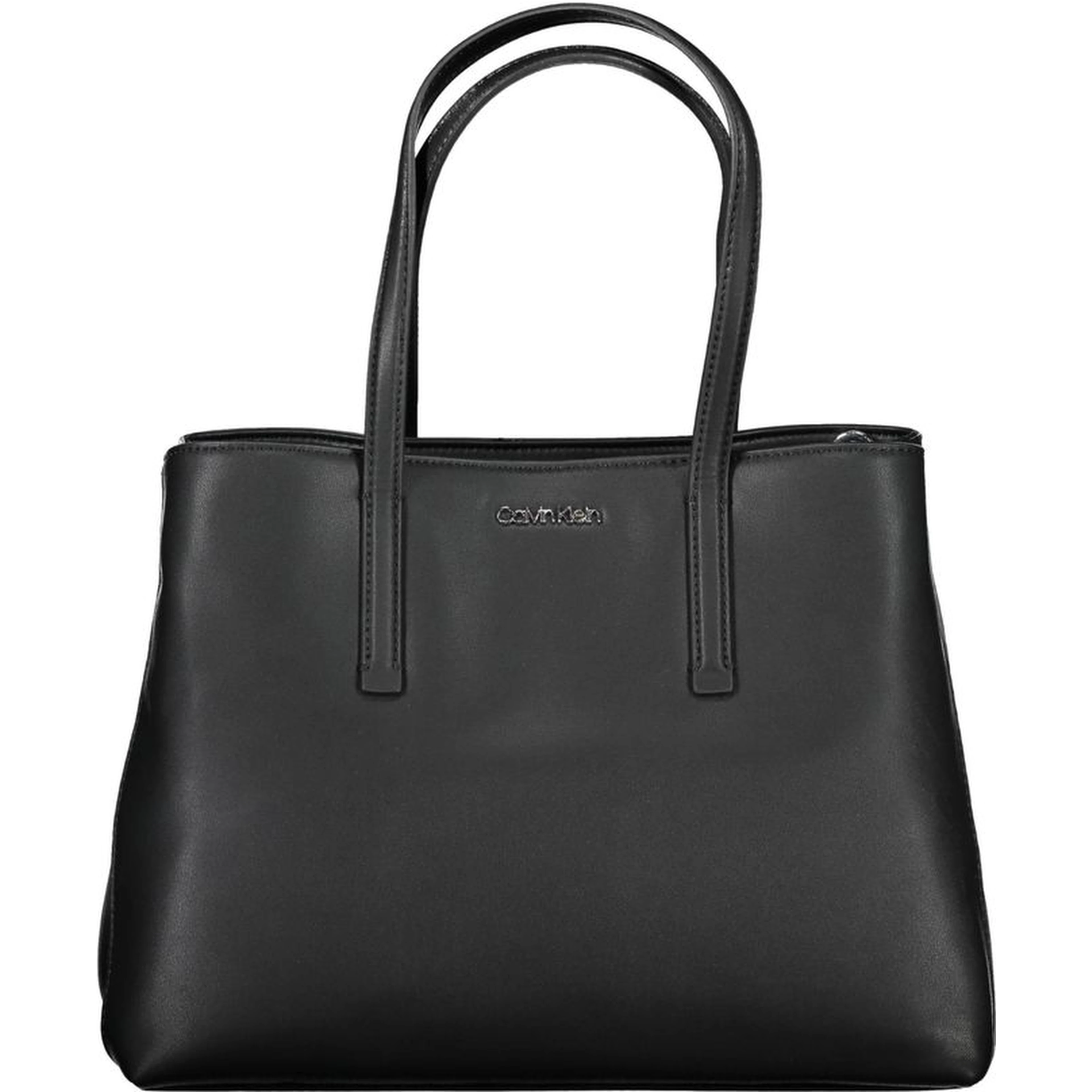 Black Polyester Women Handbag