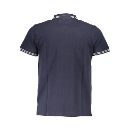 Blue Cotton Polo Shirt