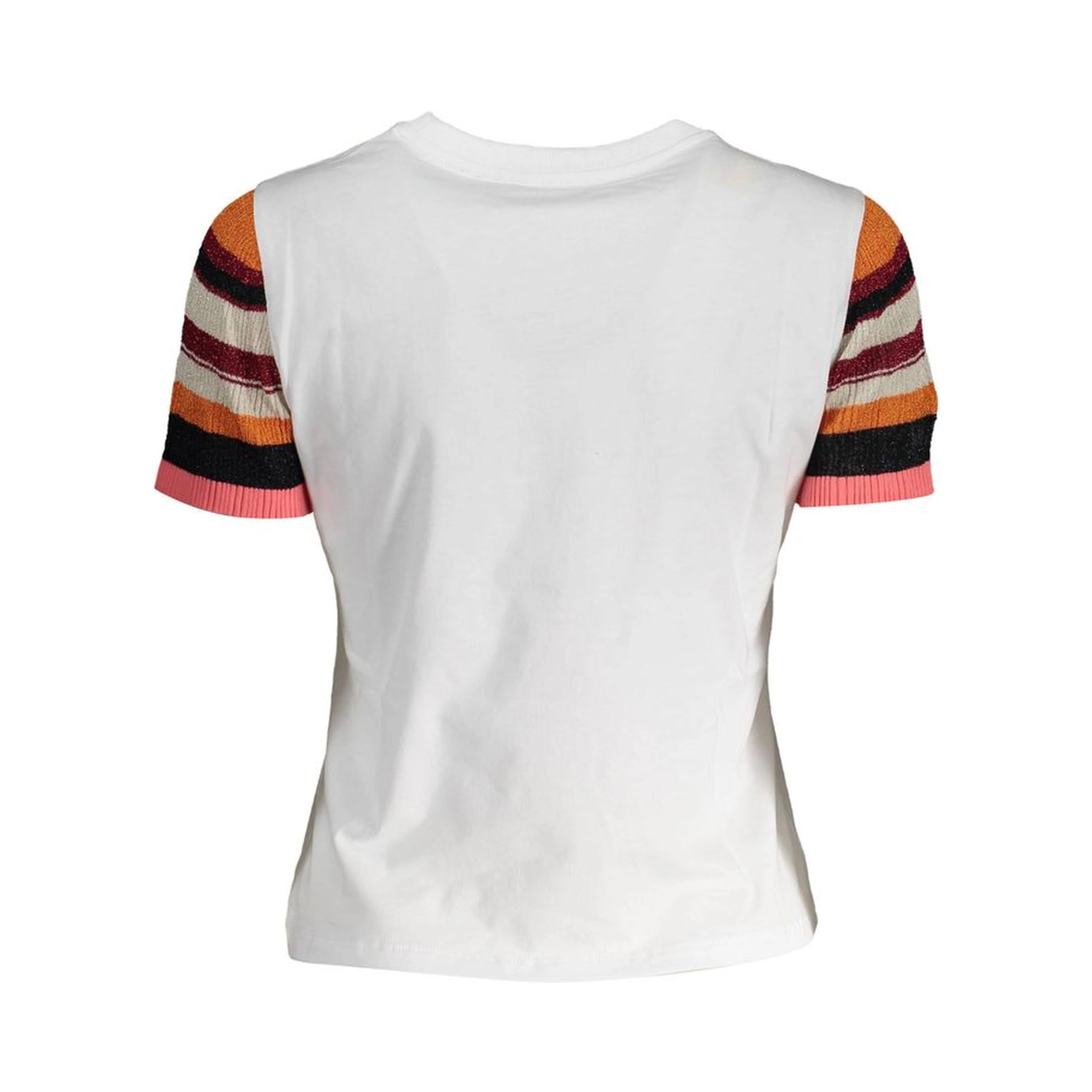 White Cotton Women T-Shirt