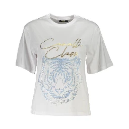 تي شيرت قطني أبيض