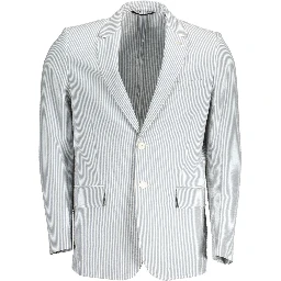 White Cotton Men Jacket