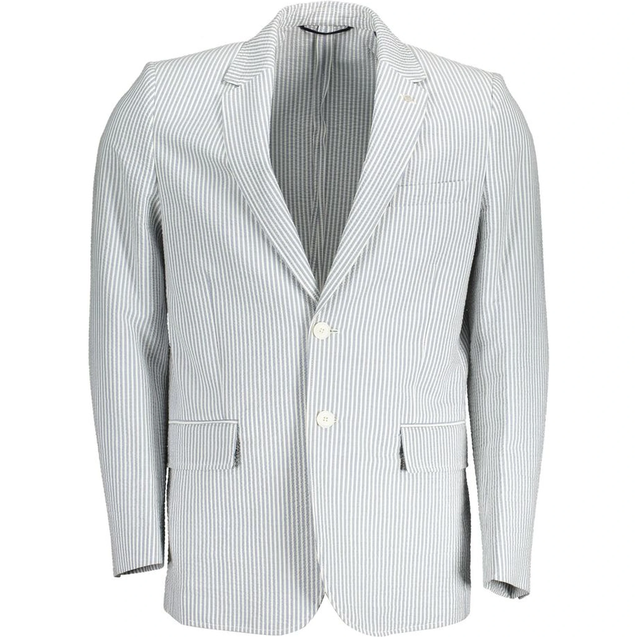 White Cotton Men Jacket
