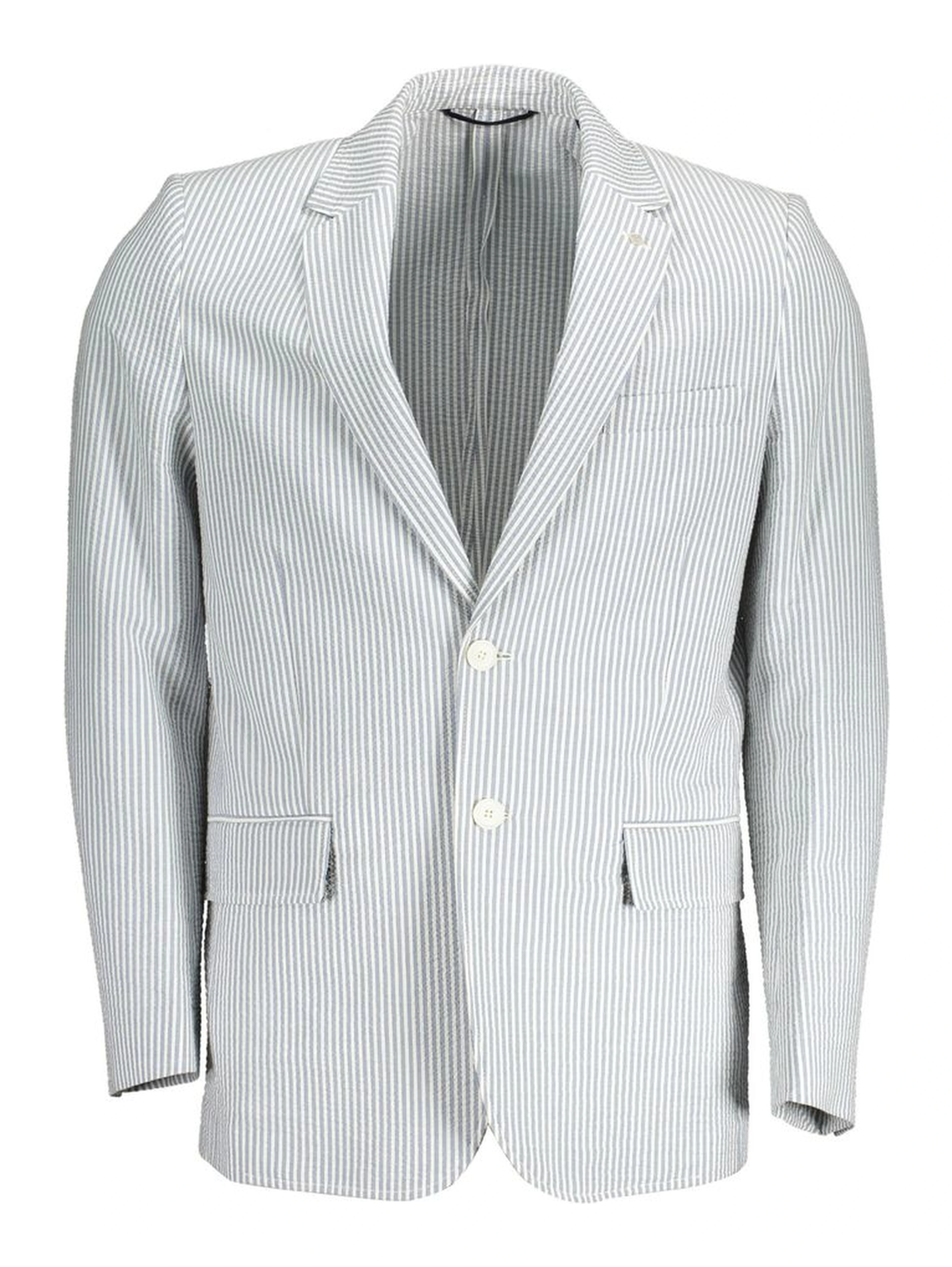 White Cotton Men Jacket