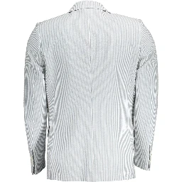 White Cotton Men Jacket