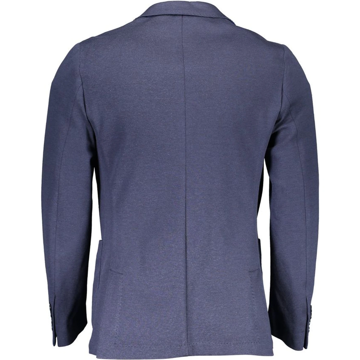Blue Cotton Men Jacket