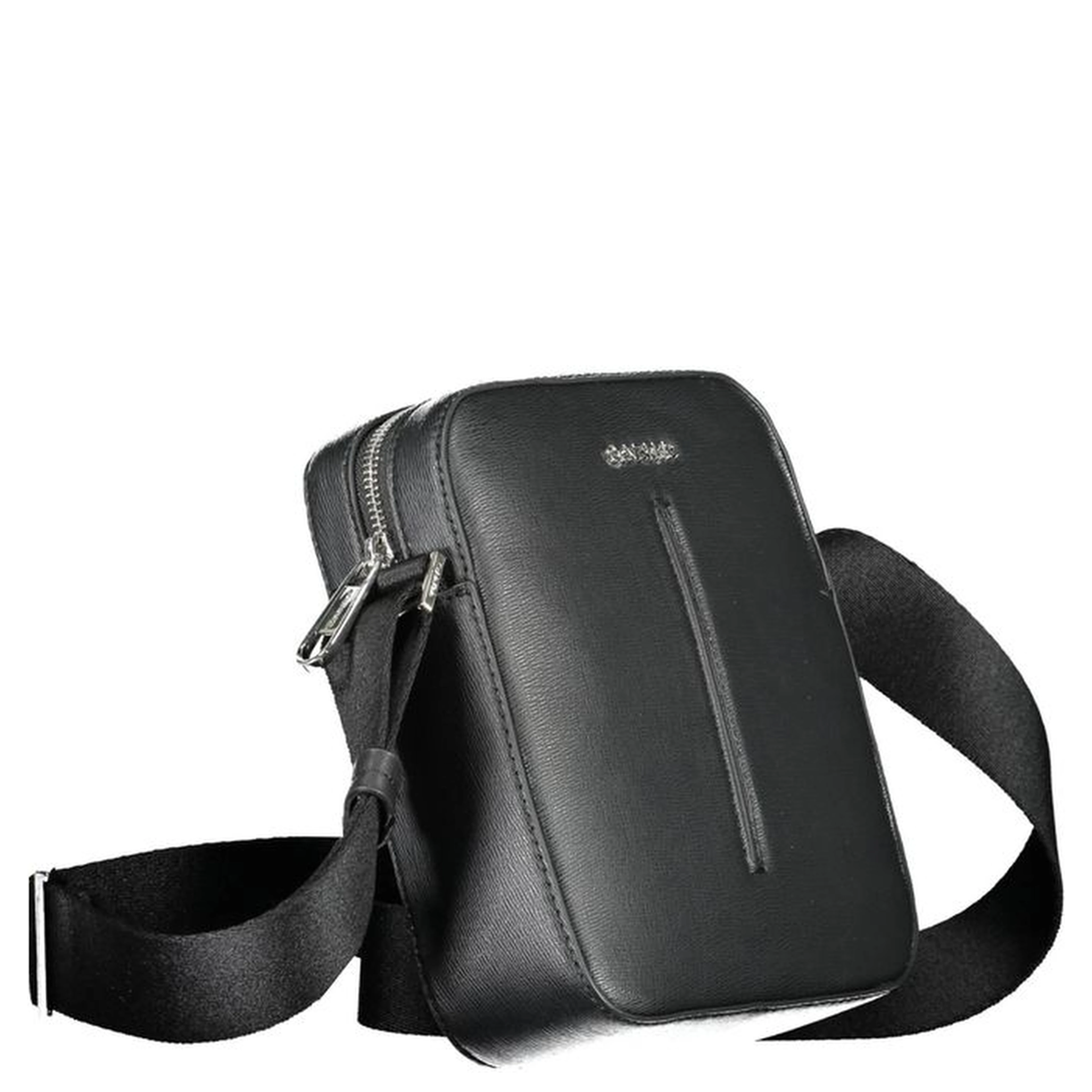 Black Polyester Men Shoulder Bag