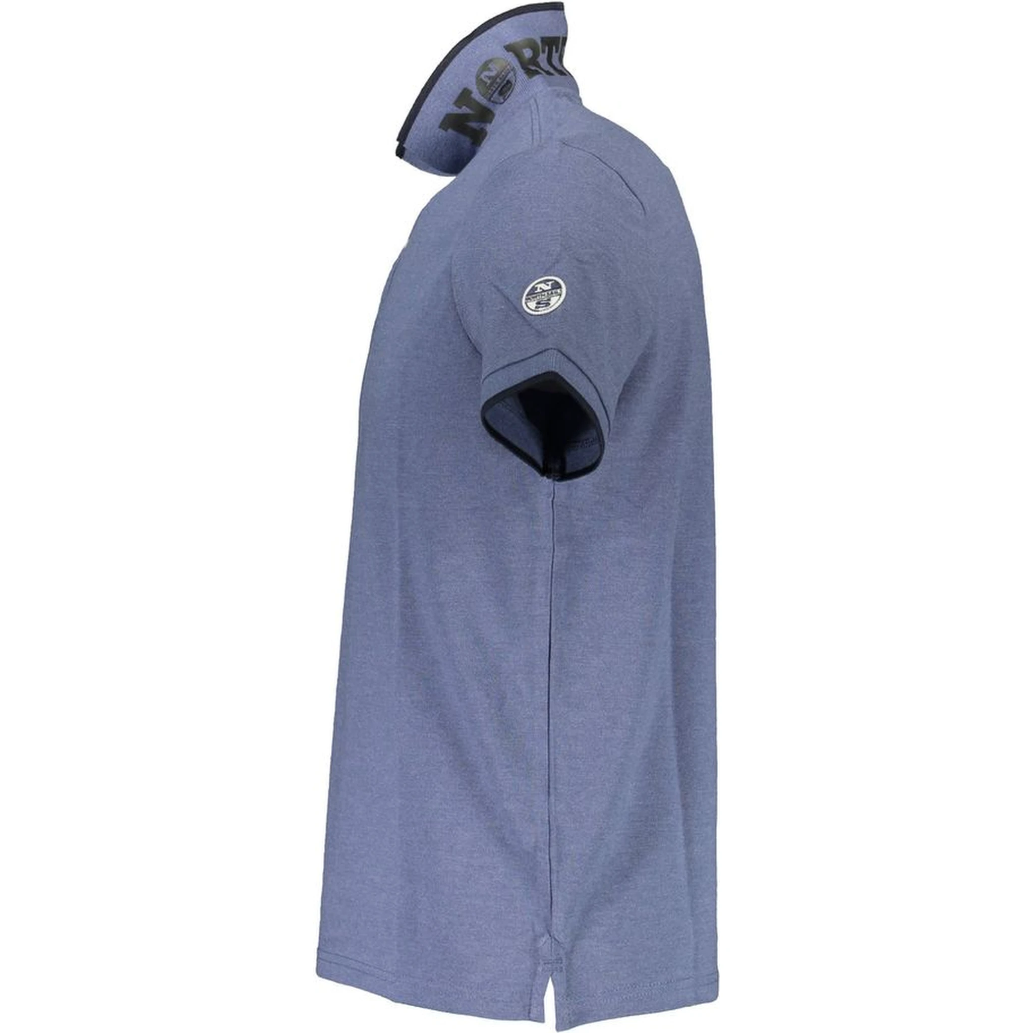 Blue Cotton Polo Shirt