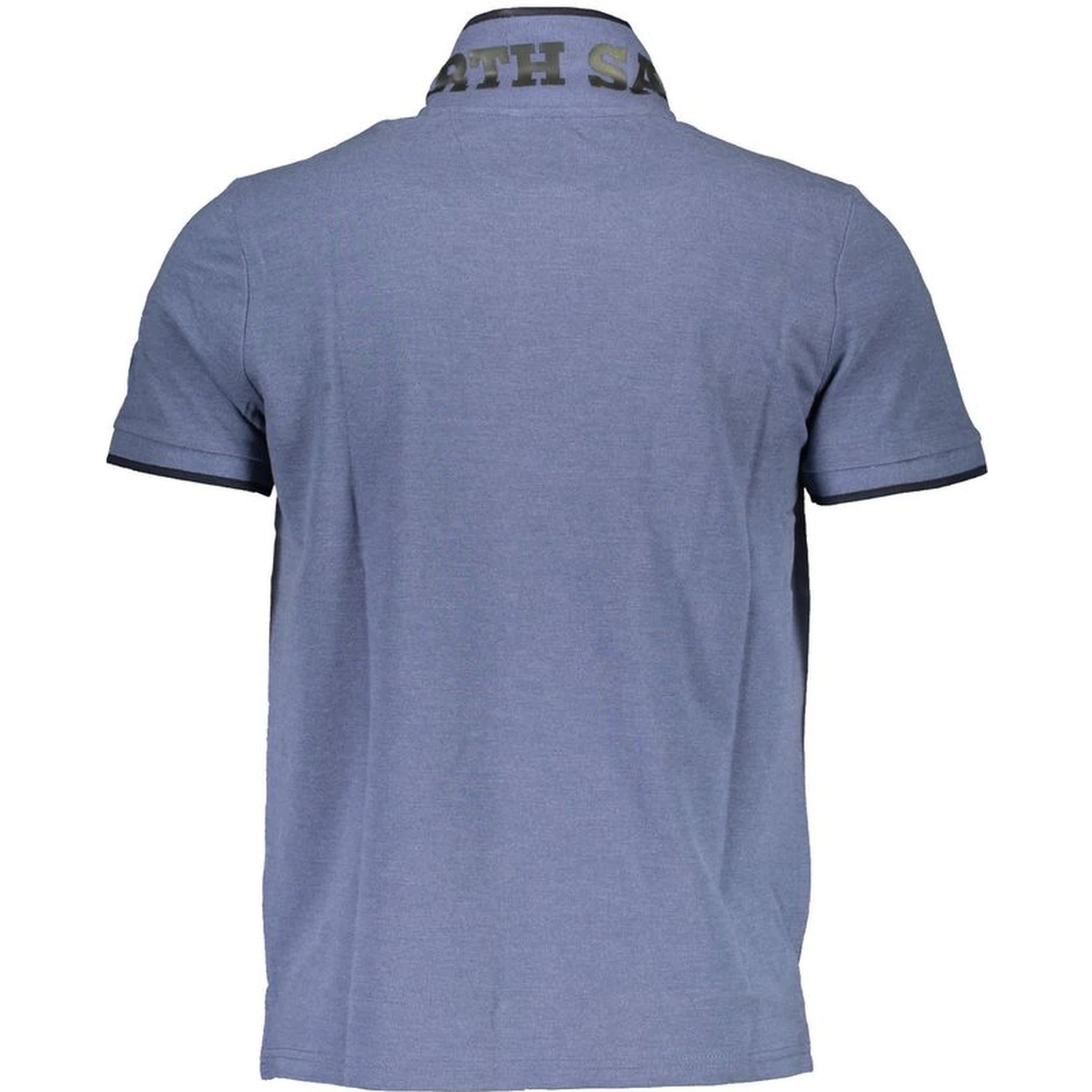 Blue Cotton Polo Shirt