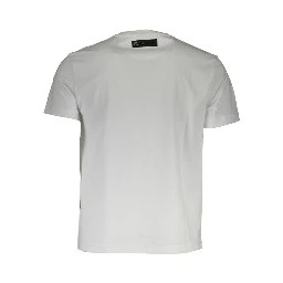 White Cotton Men T-Shirt