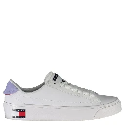 White Polyester Women Sneaker