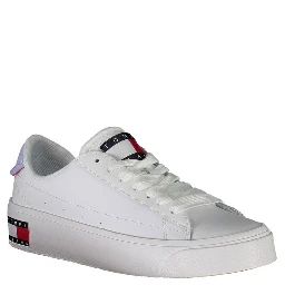 White Polyester Women Sneaker