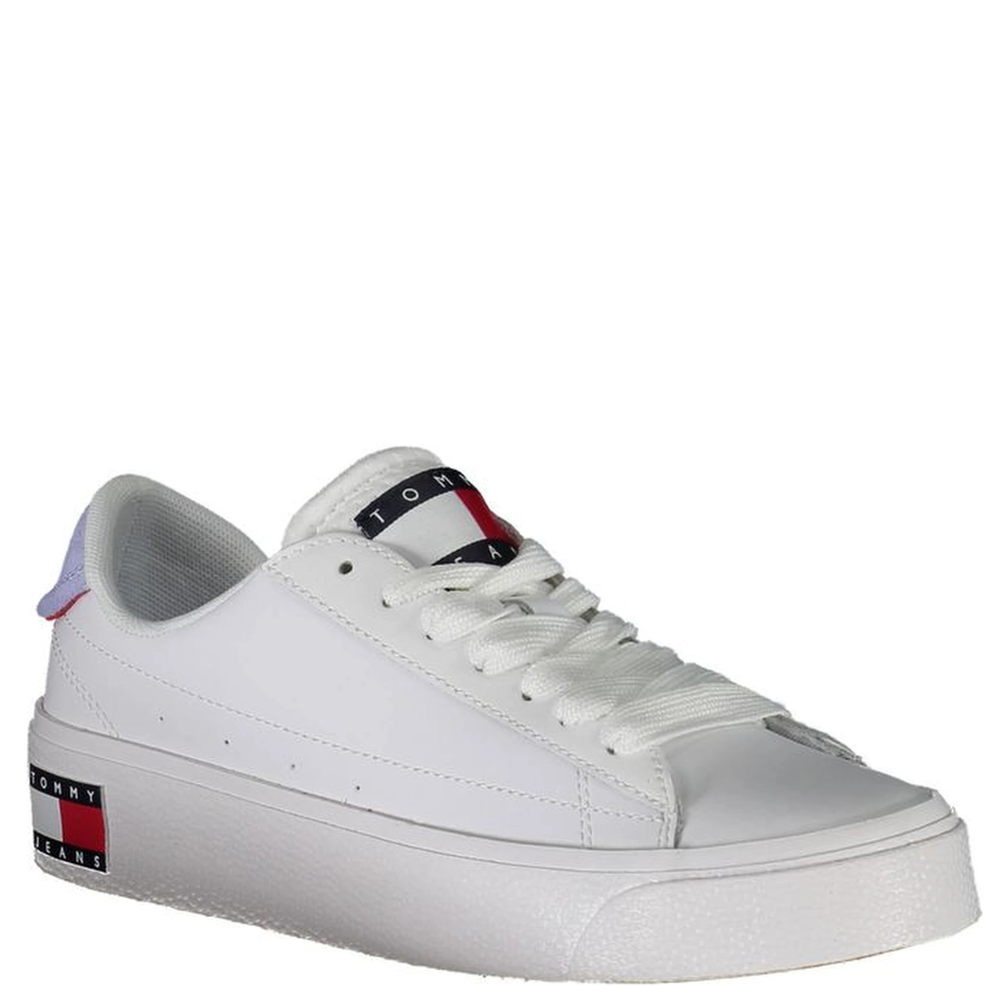 White Polyester Women Sneaker