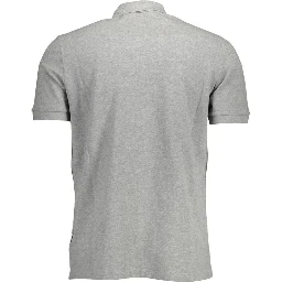 Gray Cotton Polo Shirt