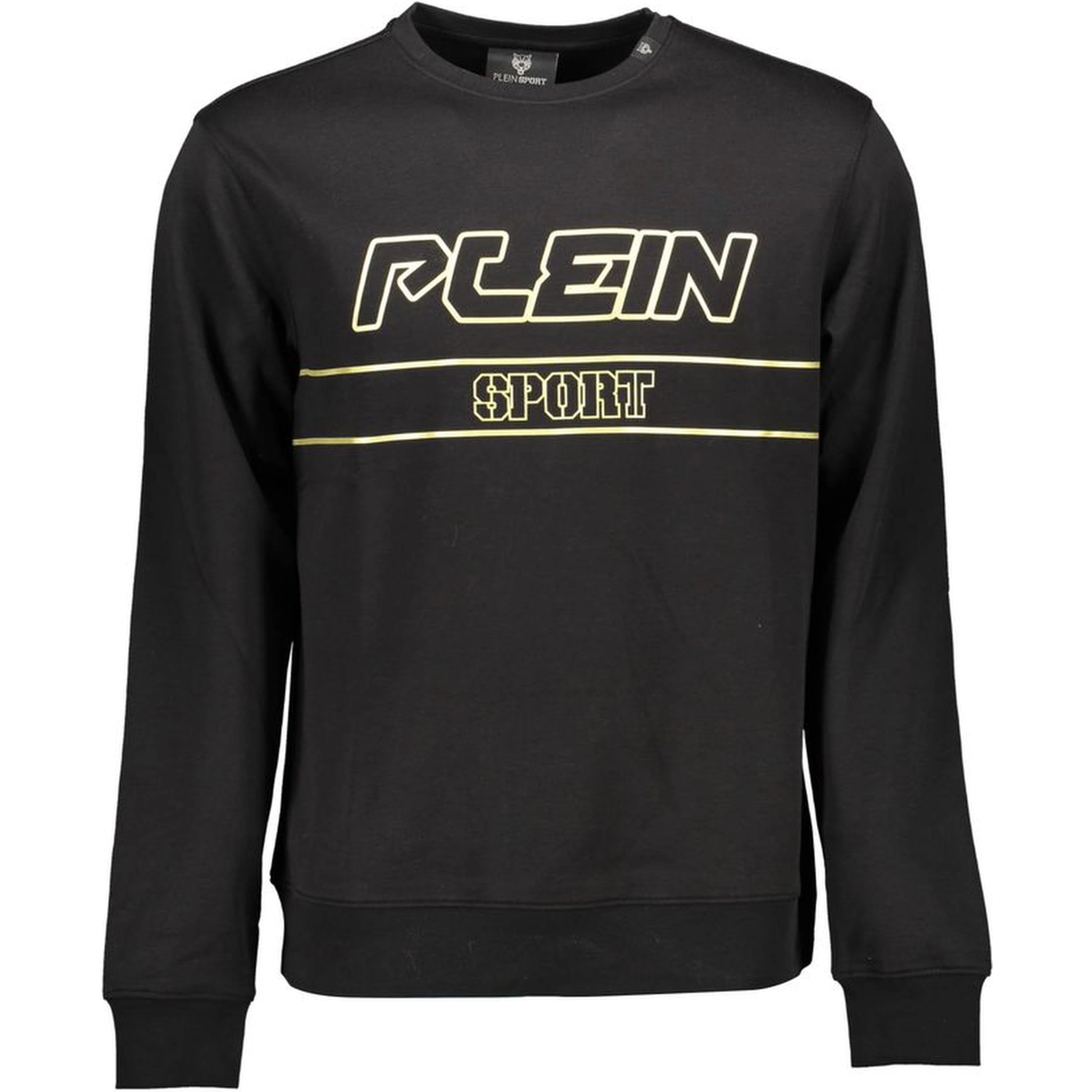 Black Cotton Men Sweater