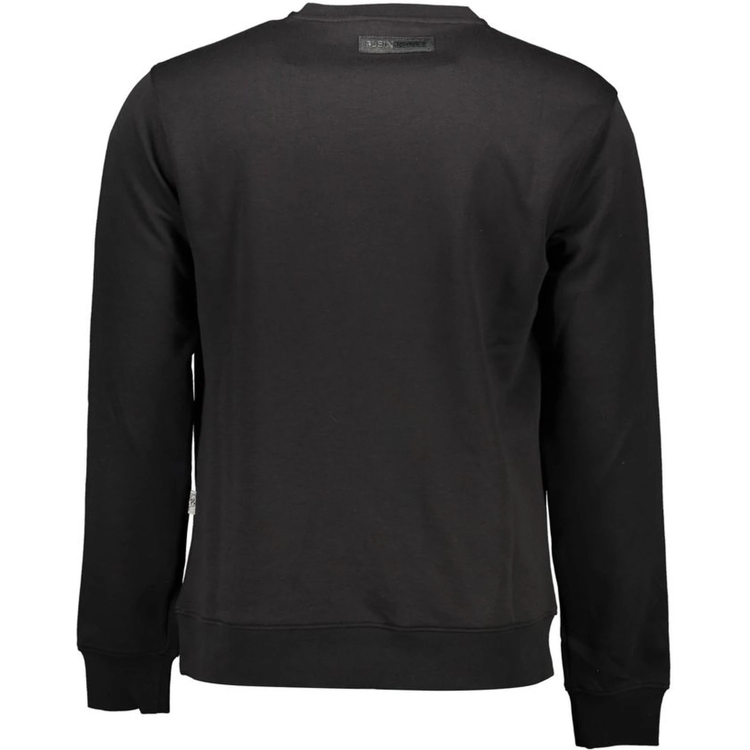 Black Cotton Men Sweater