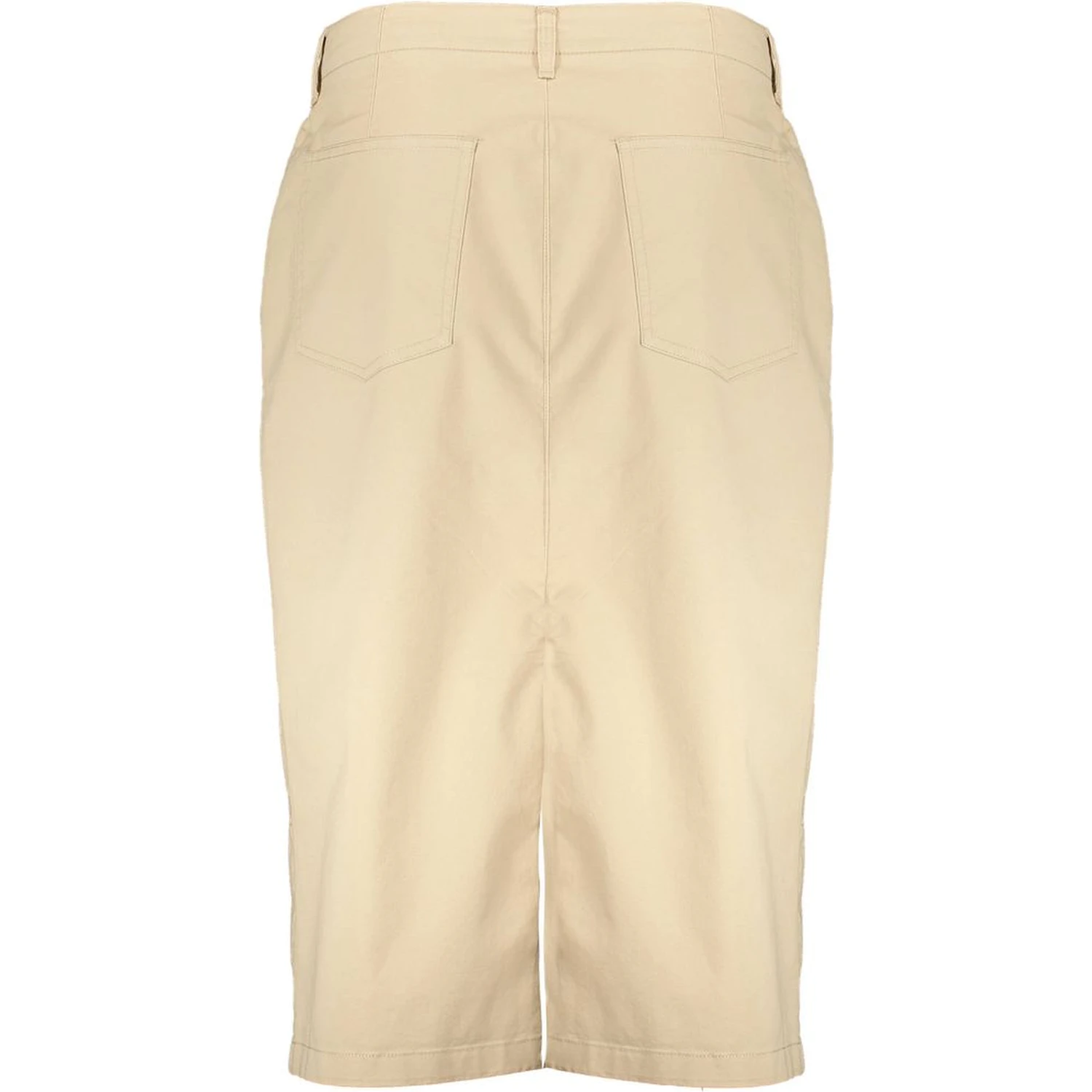 Beige Cotton Women Skirt