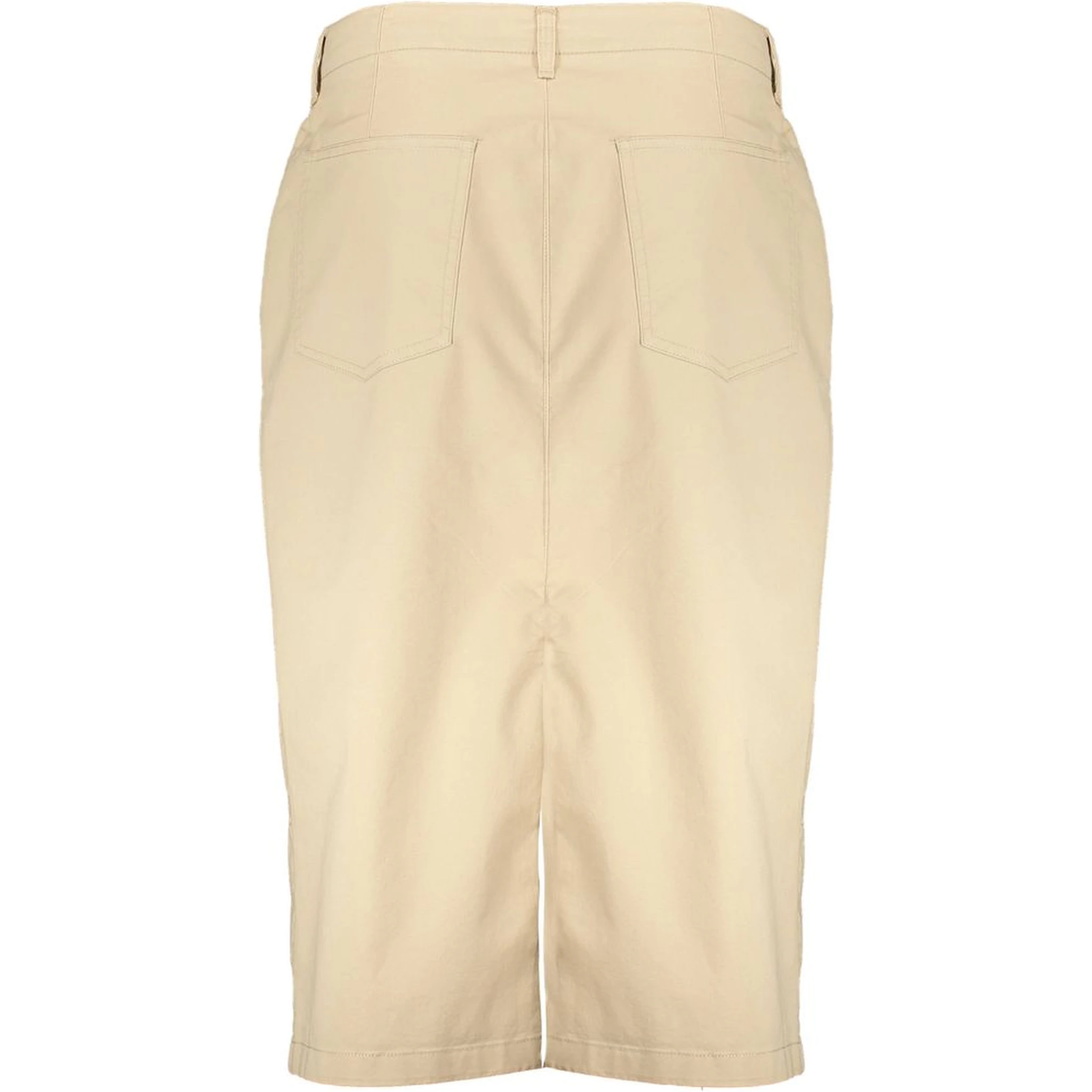 Beige Cotton Women Skirt