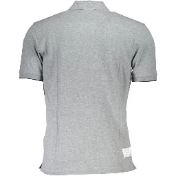 Brown Cotton Men Polo Shirt