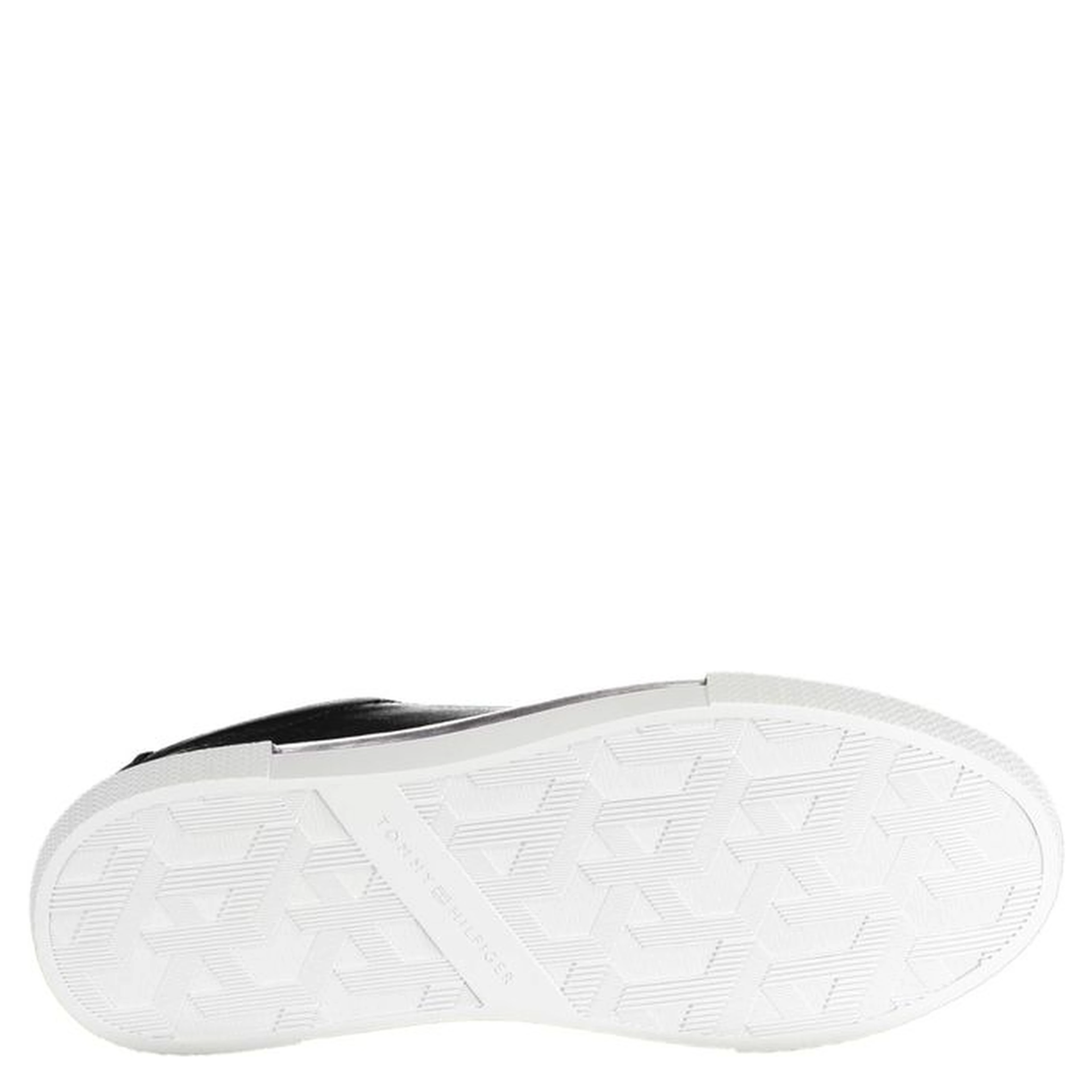 Black Leather Women Sneaker