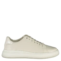 Beige Leather Women Sneaker