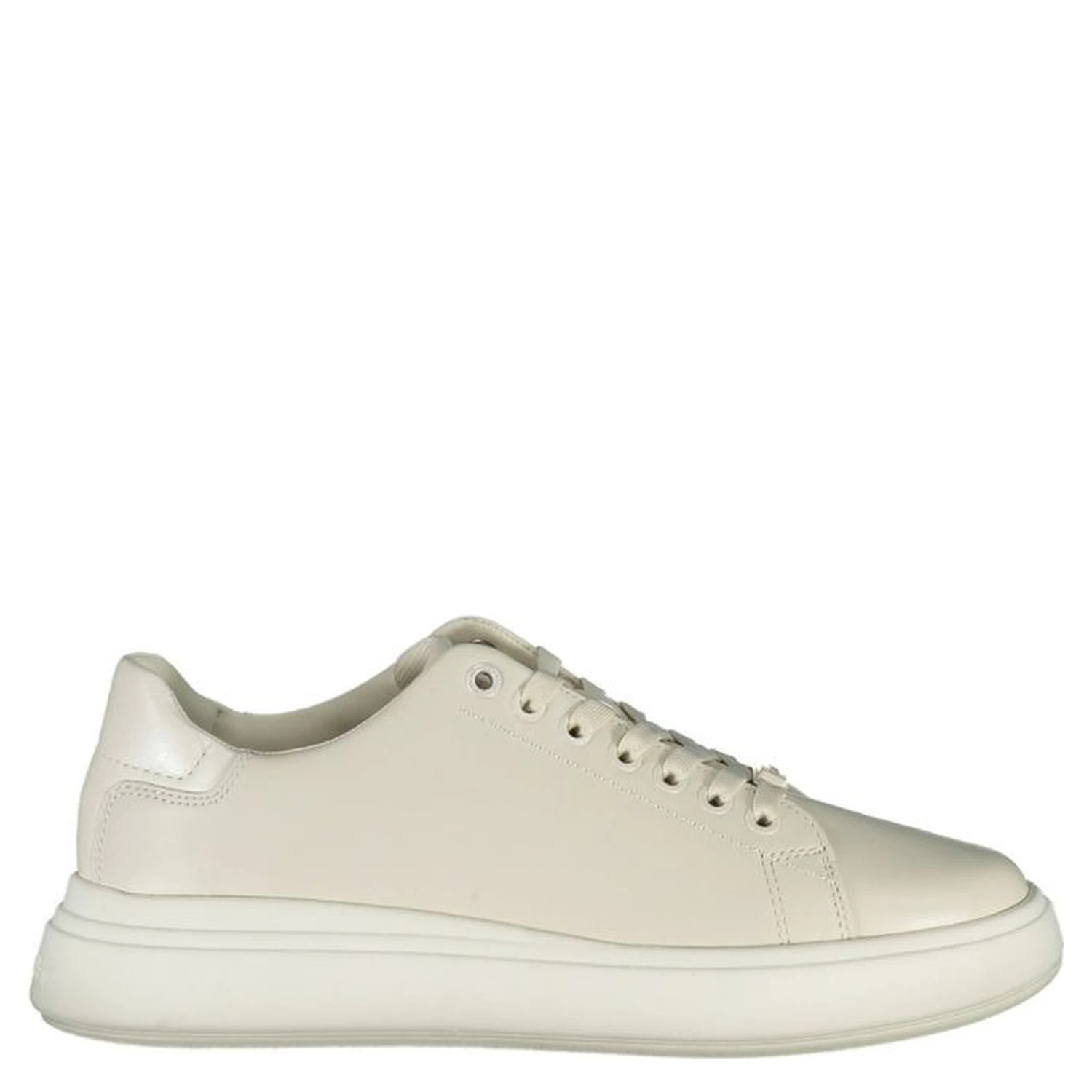 Beige Leather Women Sneaker