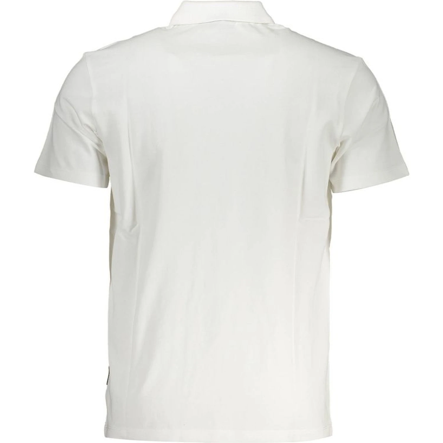 White Cotton Men Polo Shirt